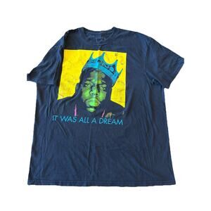 The Notorious B.I.G. T-Shirt Mens XL Black “It Was All A Dream” Brooklyn Mint